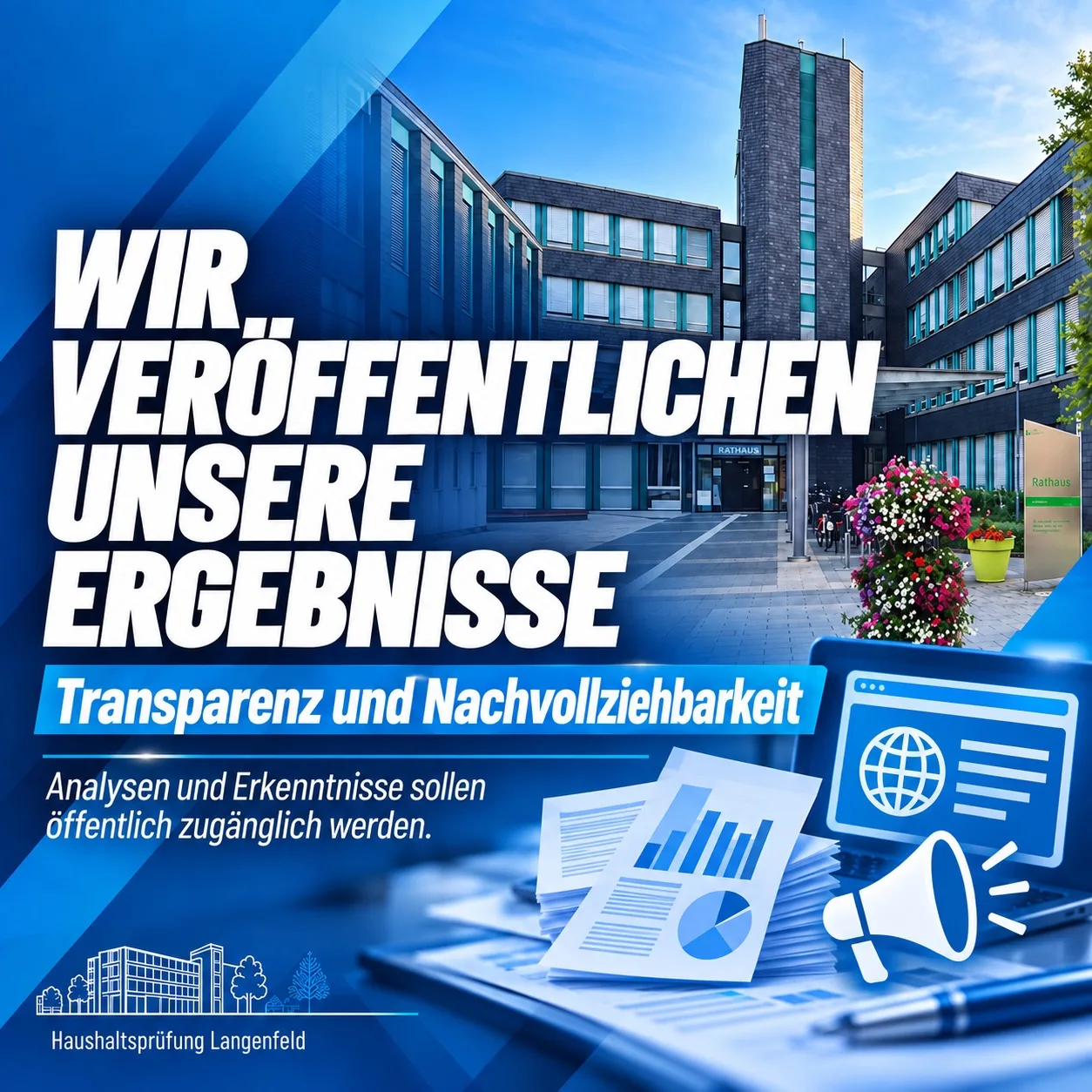 Wir veröffentlichen unsere Ergebnisse