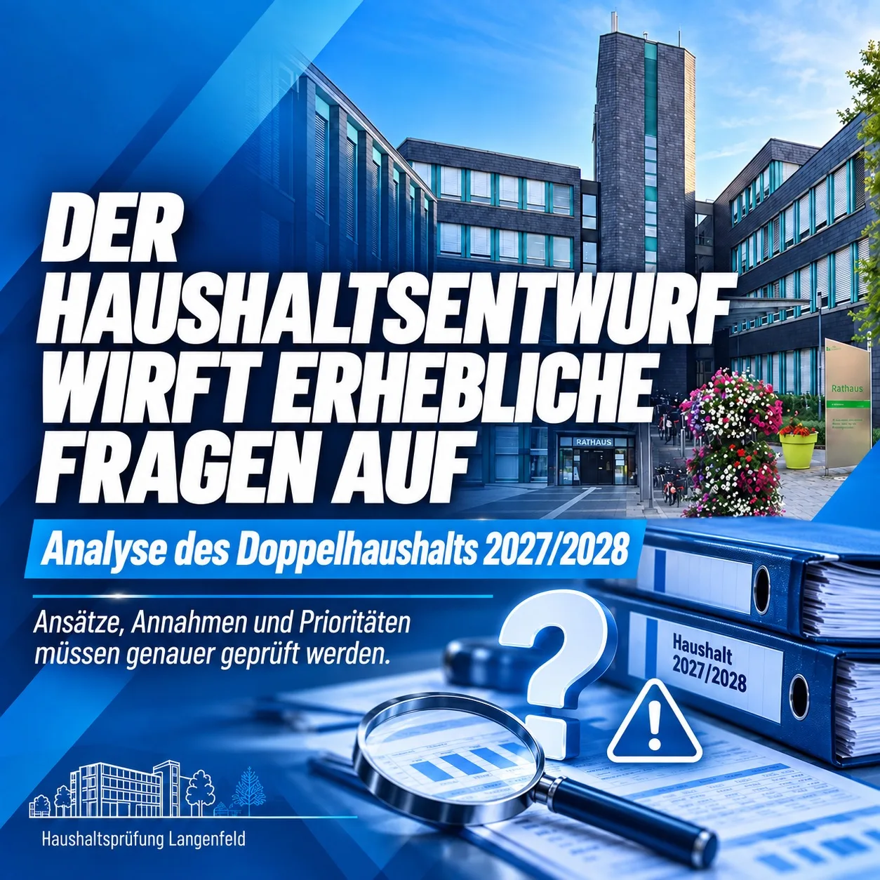 Der Haushaltsentwurf wirft erhebliche Fragen auf