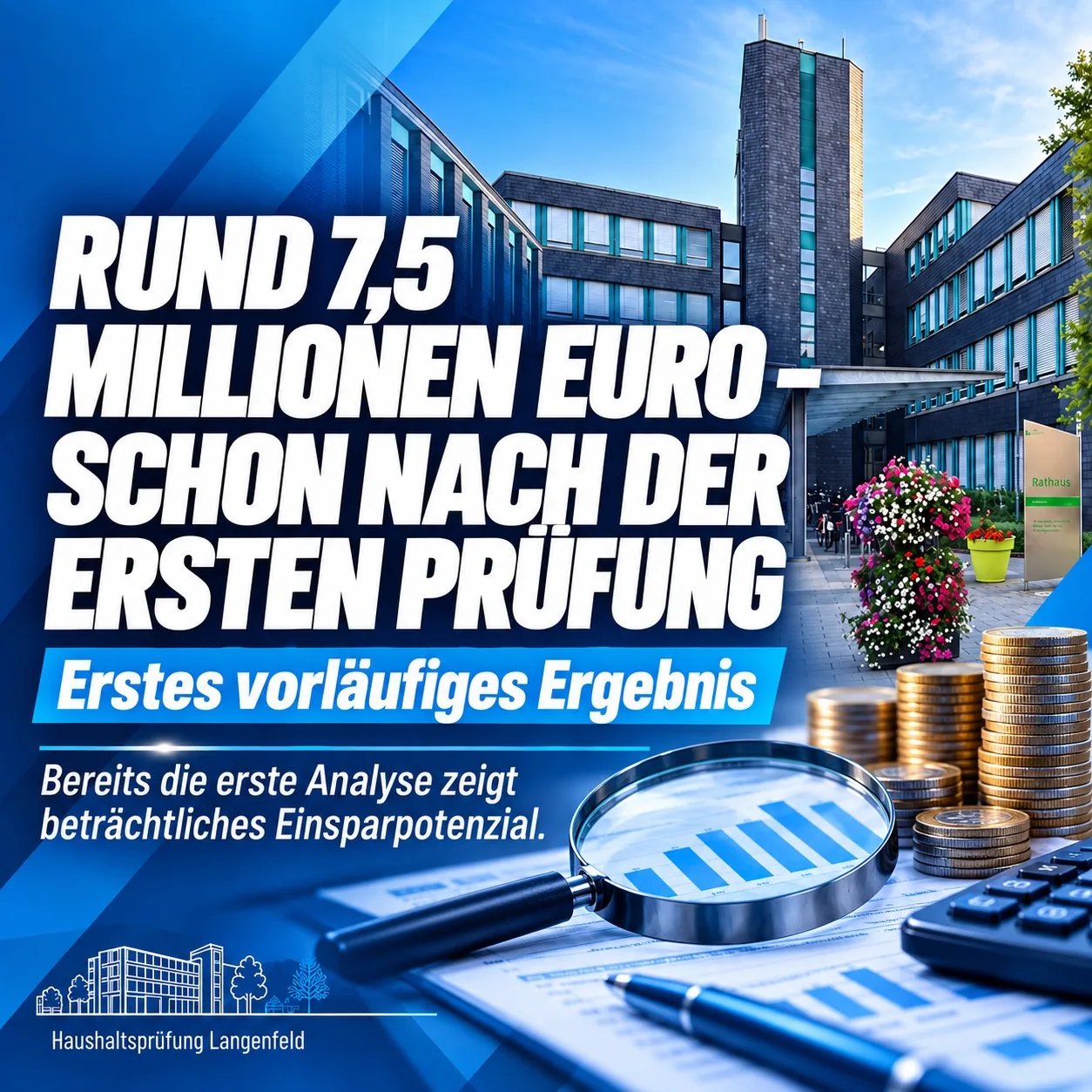 Rund 7,5 Millionen Euro – schon nach der ersten Prüfung